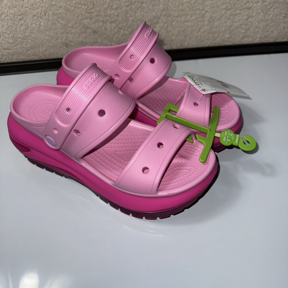 Crocs Mega Crush Women’s Size 9 Platform Sandal Bubble Pink Matte 210884-6WZ NEW - Picture 8 of 8